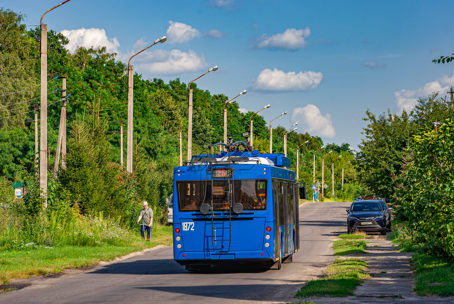 Homiel, MAZ-203T70 č. 1872; Homiel — Traffic on sections using autonomous running