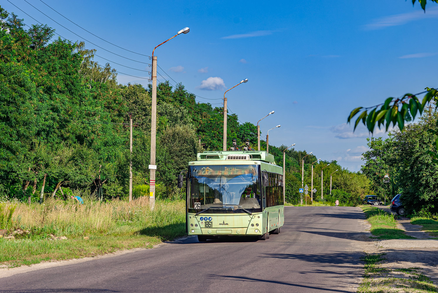 Homiel, MAZ-203T70 № 1861; Homiel — Traffic on sections using autonomous running