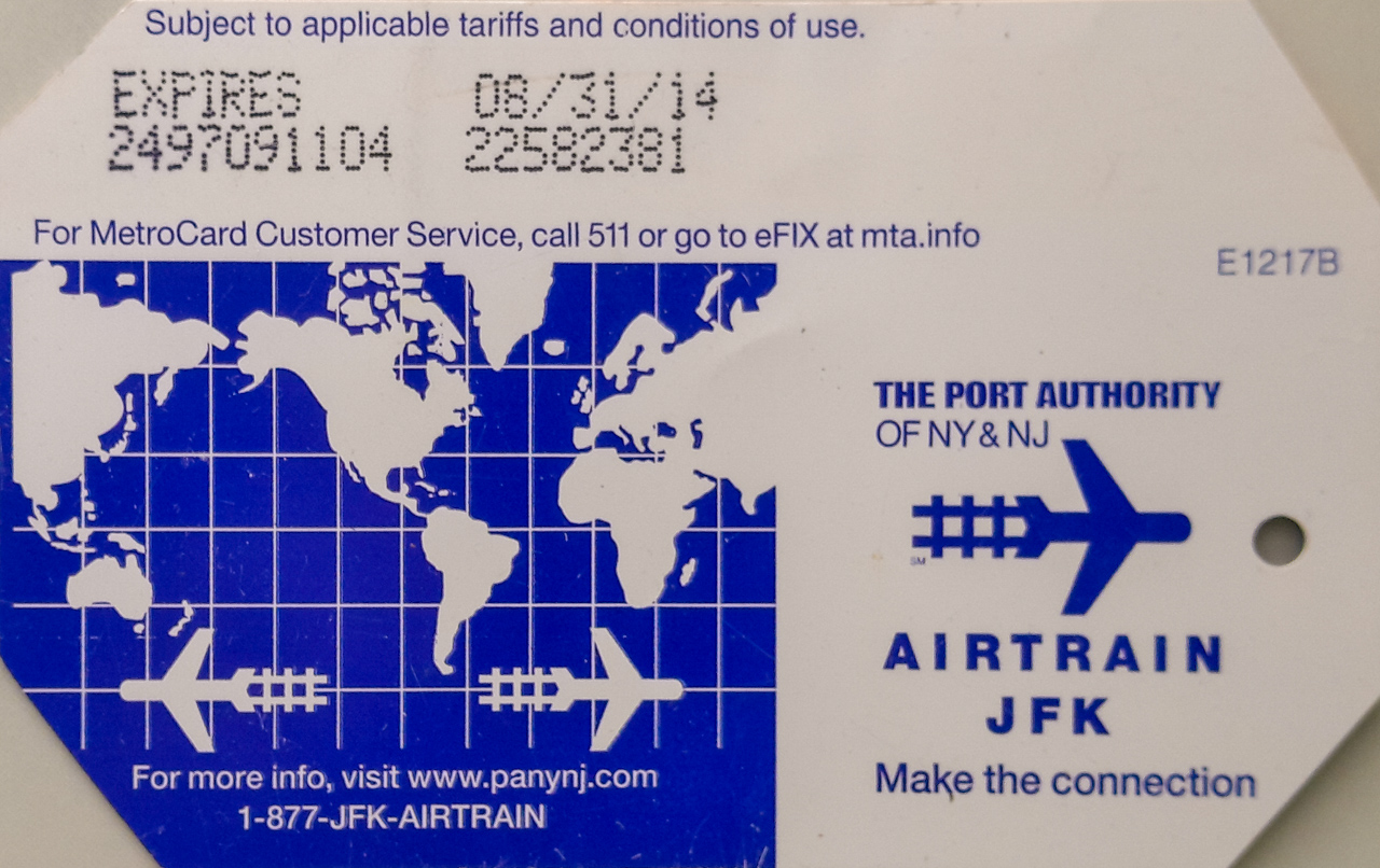 New York City — AirTrain; Tickets