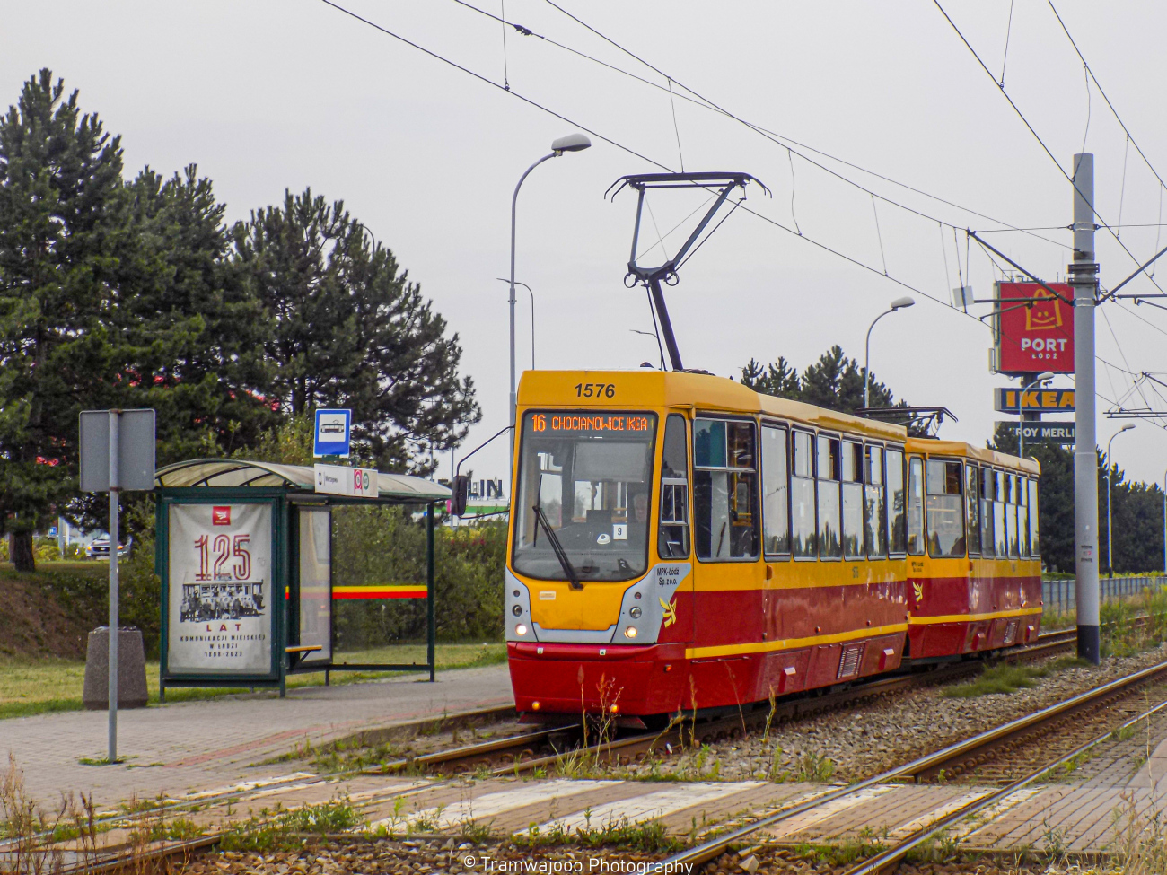 Лодзь, Konstal 805NaND № 1576