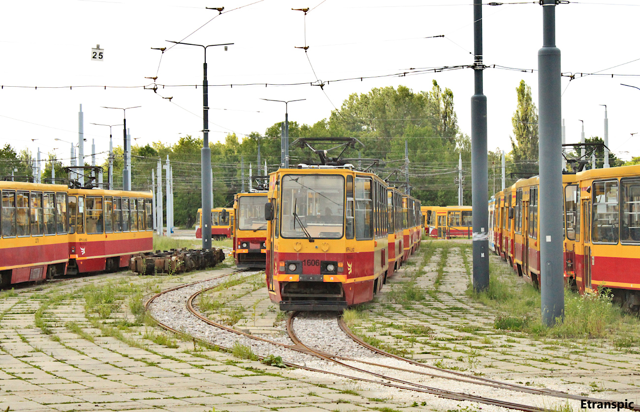 Лодзь, Konstal 805Na № 1606; Лодзь — депо Хоцяновице