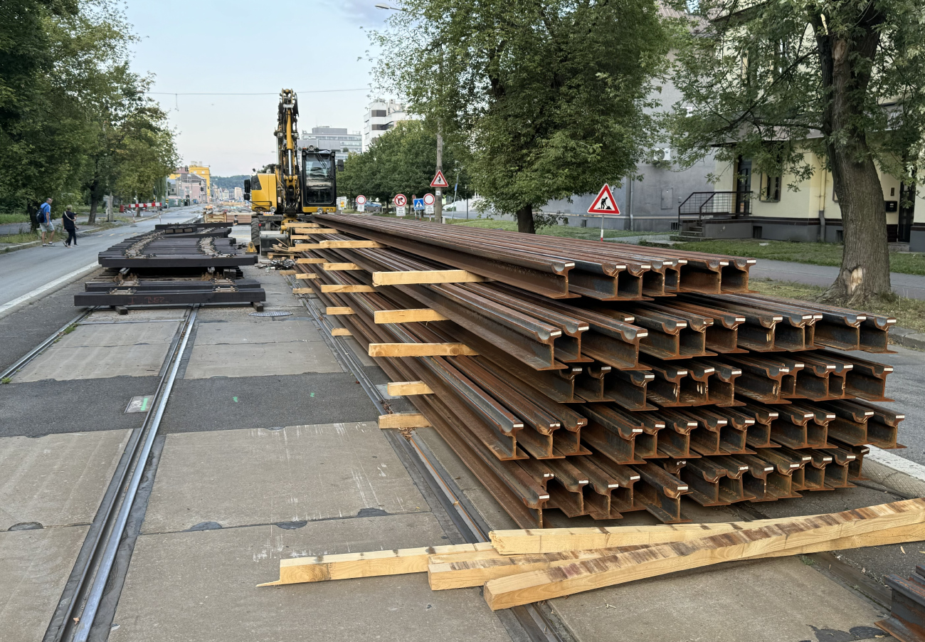 Ostrava — Track repairments