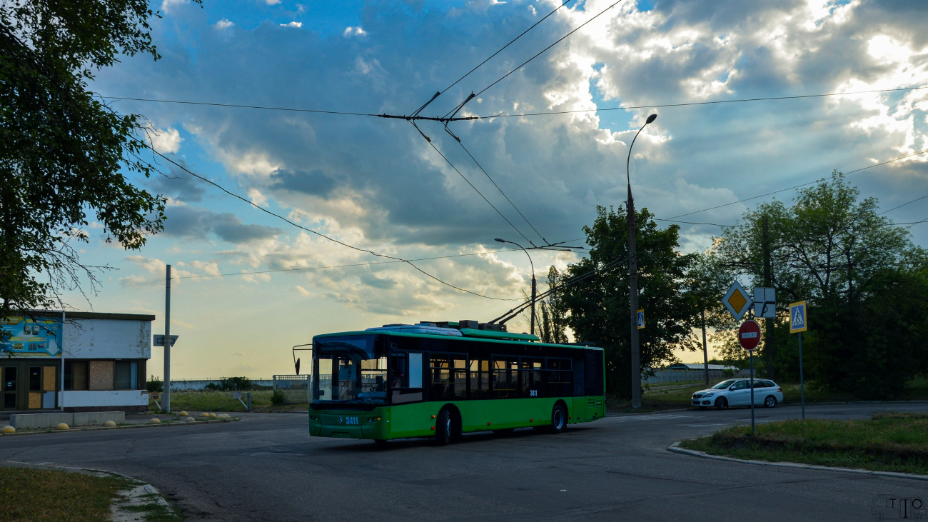 Харьков, ЛАЗ E183A1 № 3411
