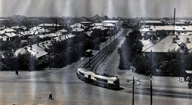 Караганда — Старые фотографии (до 2000 г.); Караганда — Трамвайные линии