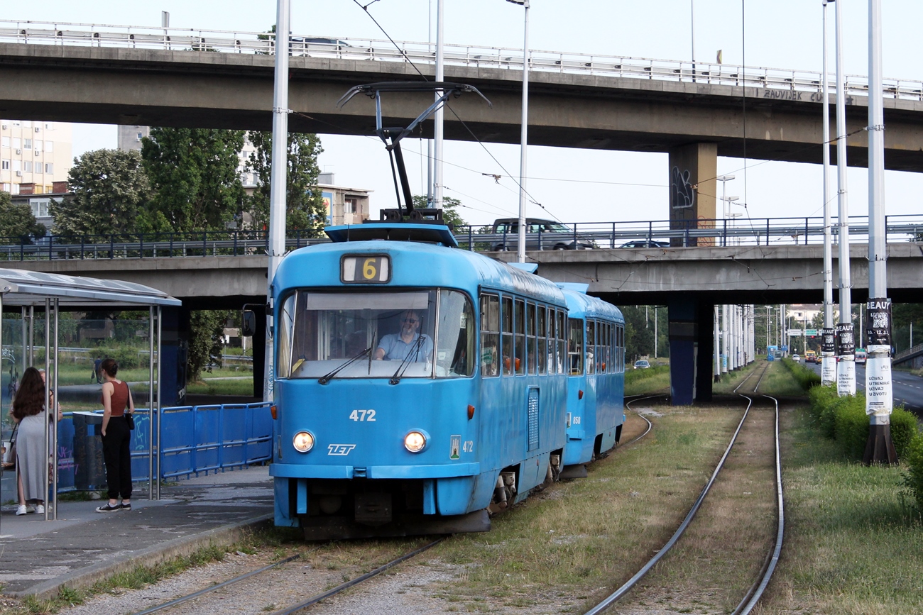 Загреб, Tatra T4YU № 472