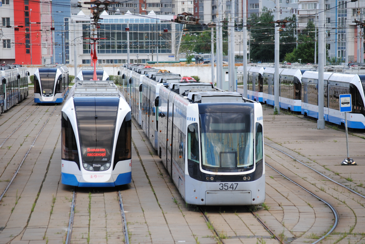 Москва, 71-931М «Витязь-М» № 31464; Москва, 71-414 (Pesa Fokstrot) № 3547