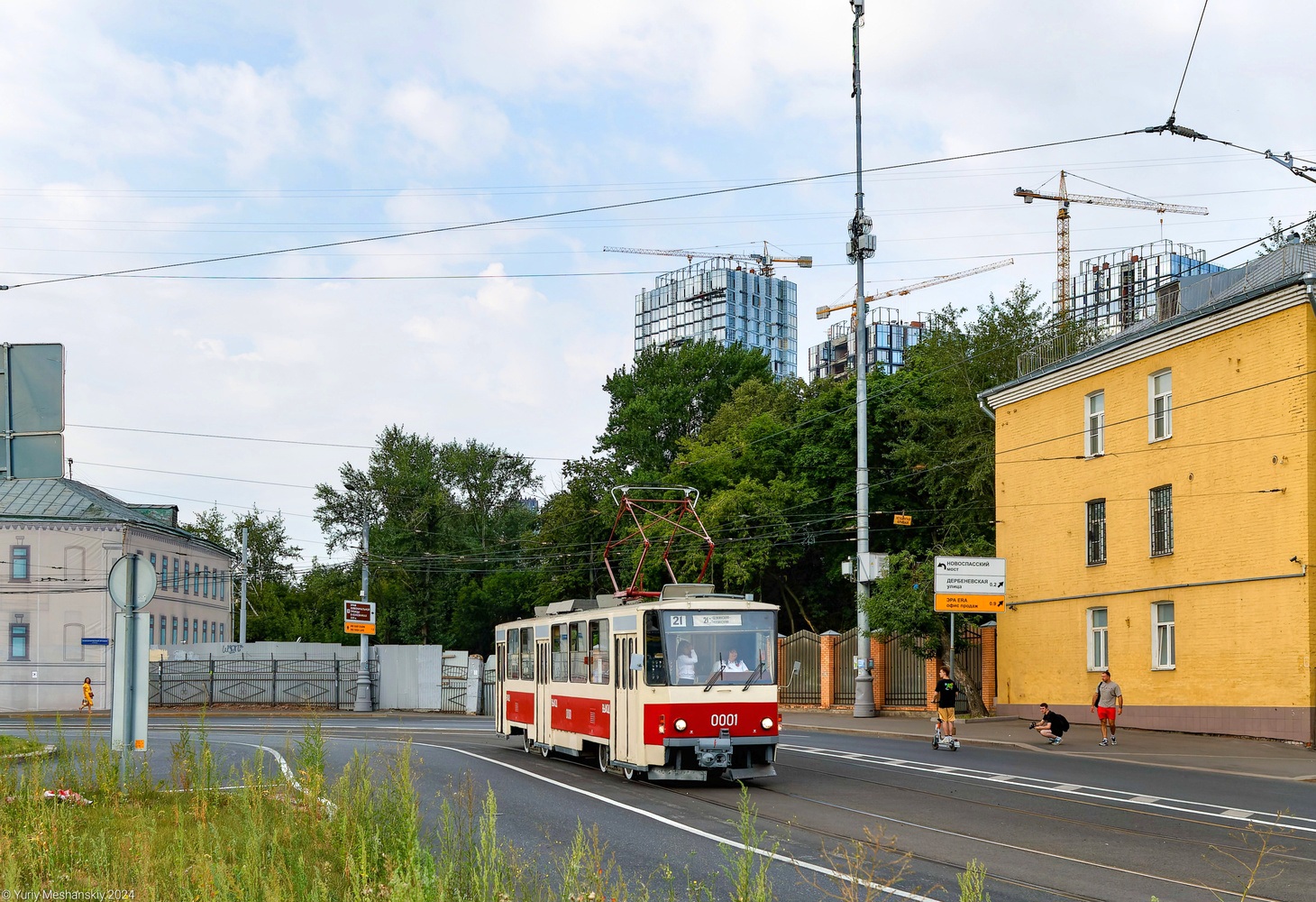 Москва, Tatra T6B5SU № 0001; Москва — День Московского транспорта — 2024 (ночные репетиции парада трамваев 06.07.2024 и 11.07.2024, парад и выставка трамваев 13.07.2024)