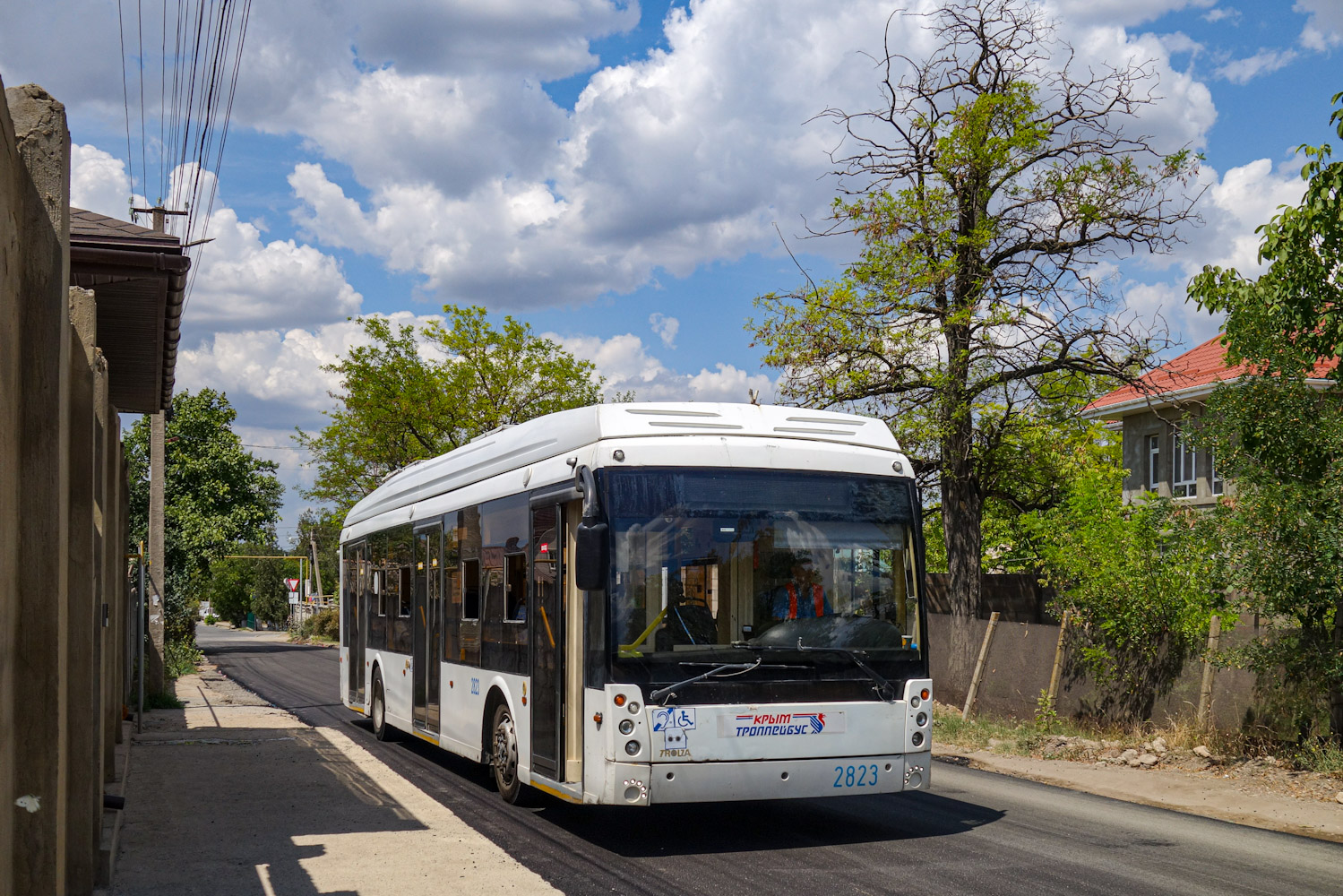 Крымский троллейбус, Тролза-5265.03 «Мегаполис» № 2823; Крымский троллейбус — Движение троллейбусов без КС (автономный ход)