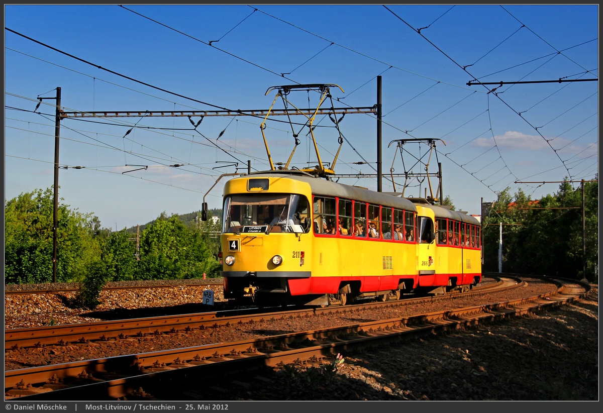 Мост ― Литвинов, Tatra T3SU № 211