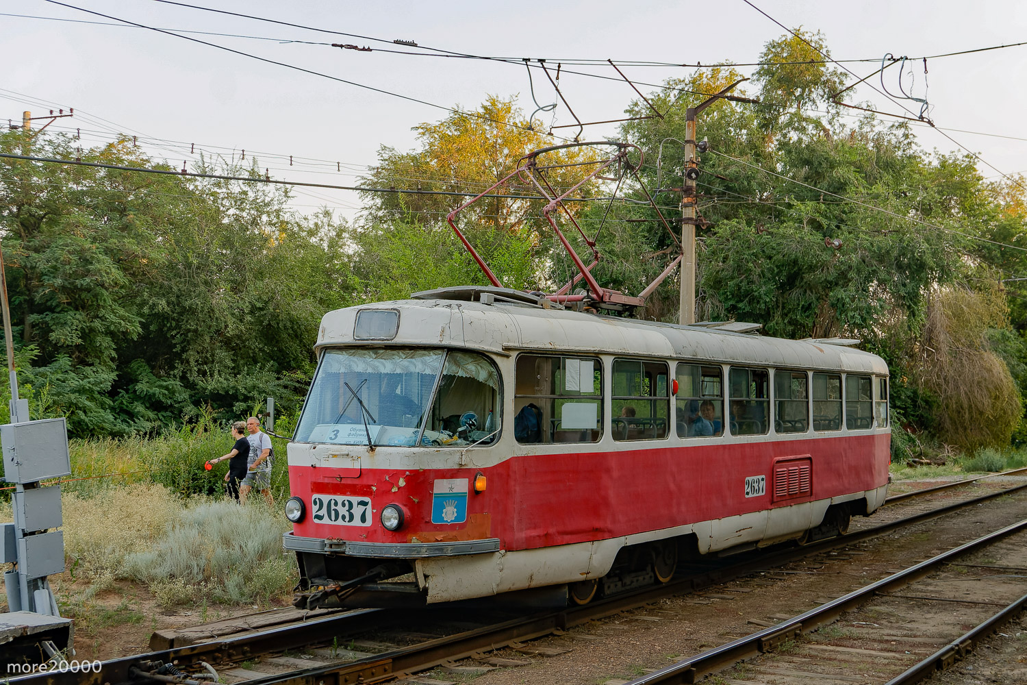 Волгоград, Tatra T3SU (двухдверная) № 2637