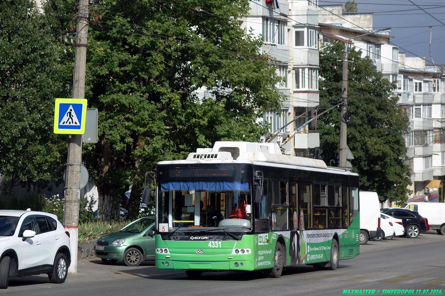 Крымскі тралейбус, Богдан Т70110 № 4331