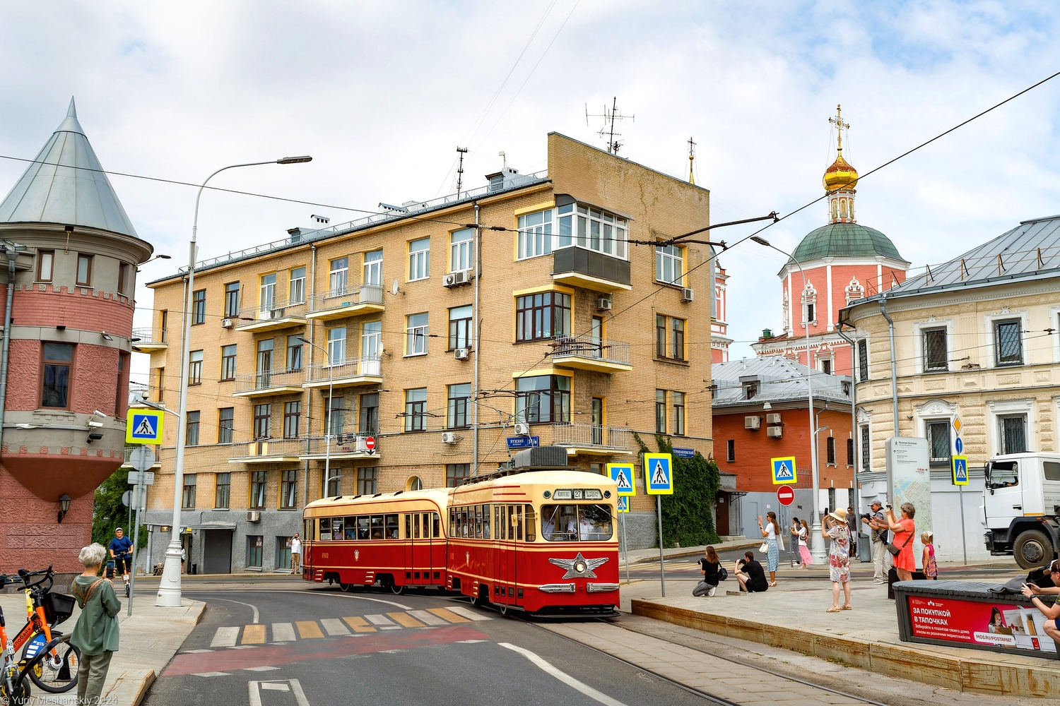 Москва, КТМ-1 № 0002; Москва — День Московского транспорта — 2024 (ночные репетиции парада трамваев 06.07.2024 и 11.07.2024, парад и выставка трамваев 13.07.2024)