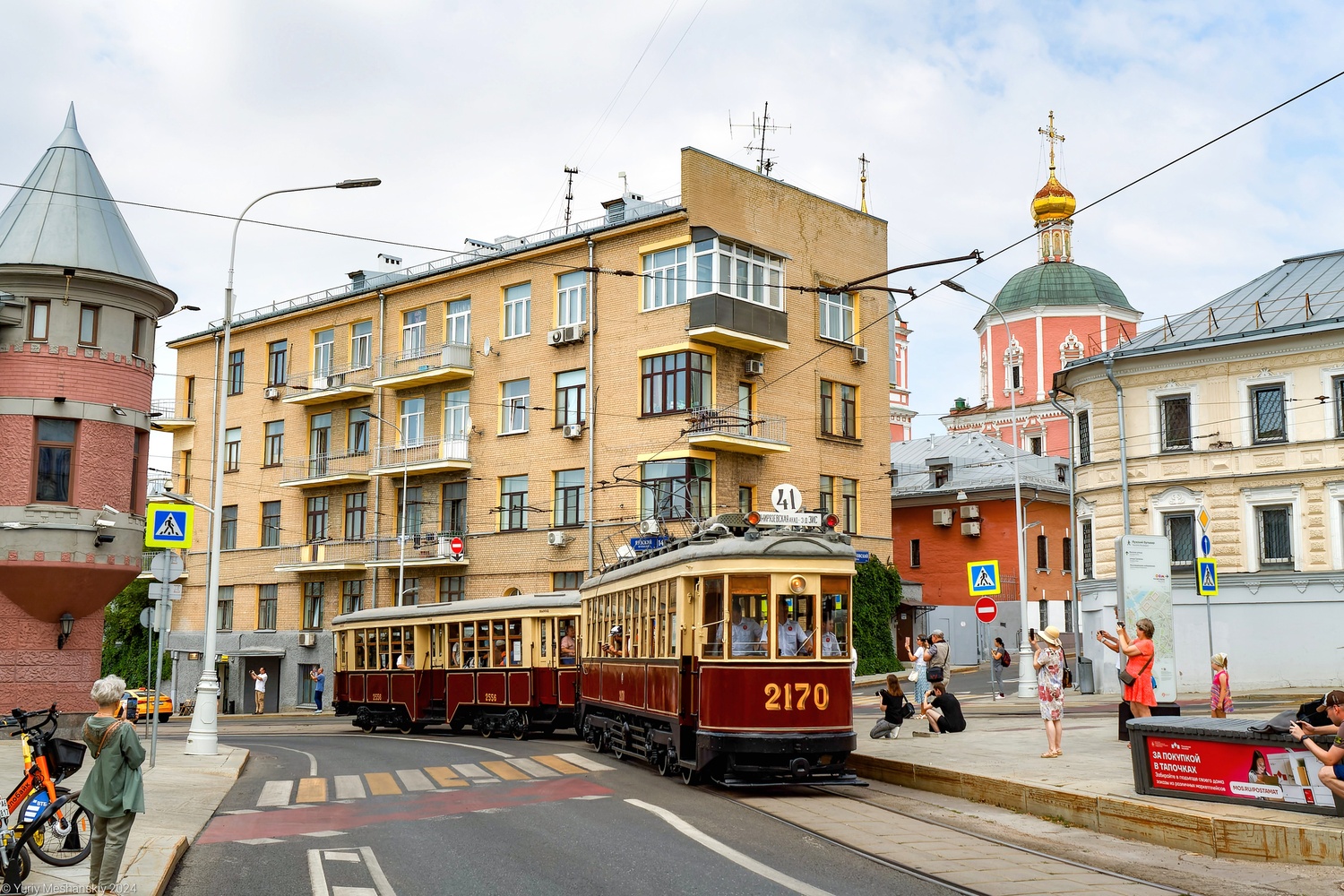 Москва, КМ № 2170; Москва — День Московского транспорта — 2024 (ночные репетиции парада трамваев 06.07.2024 и 11.07.2024, парад и выставка трамваев 13.07.2024)