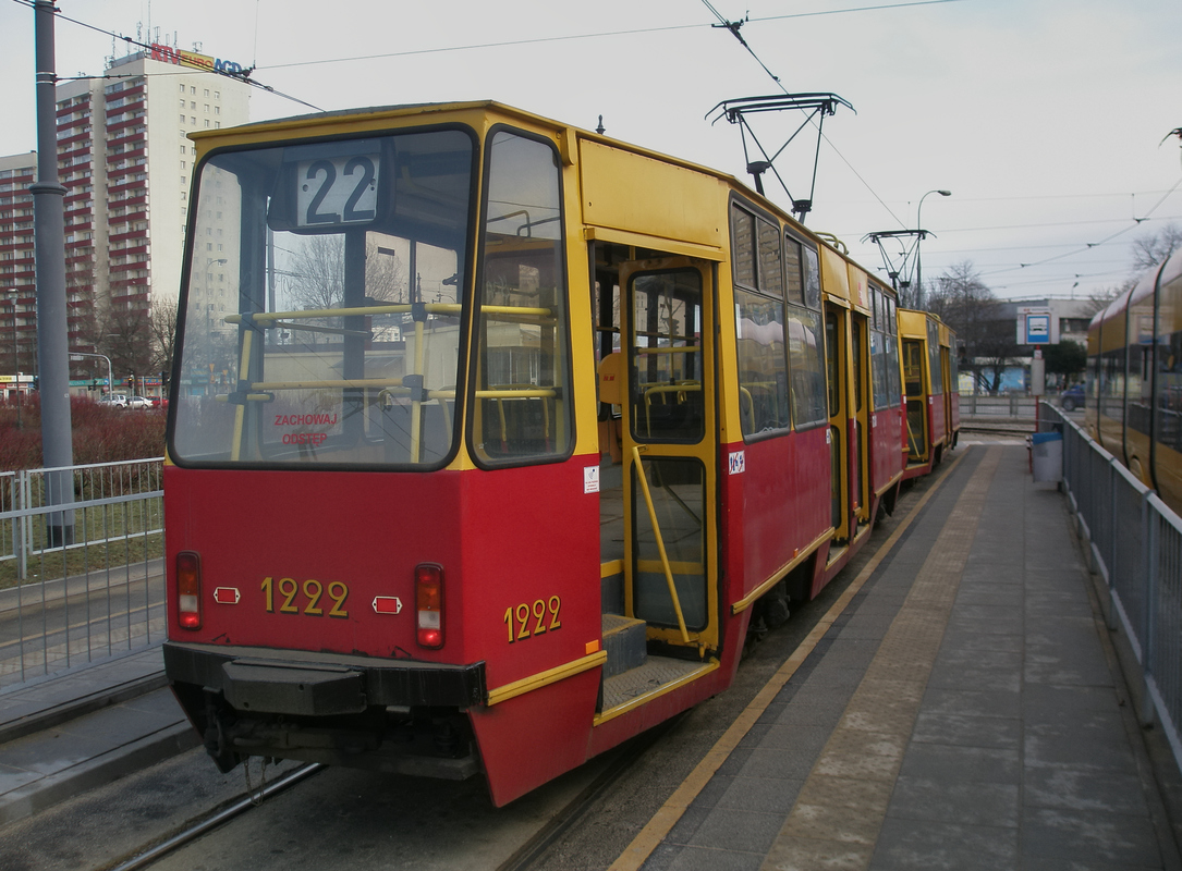Warsaw, Konstal 105Na № 1222 Warsaw, Konstal 105Na № 1222