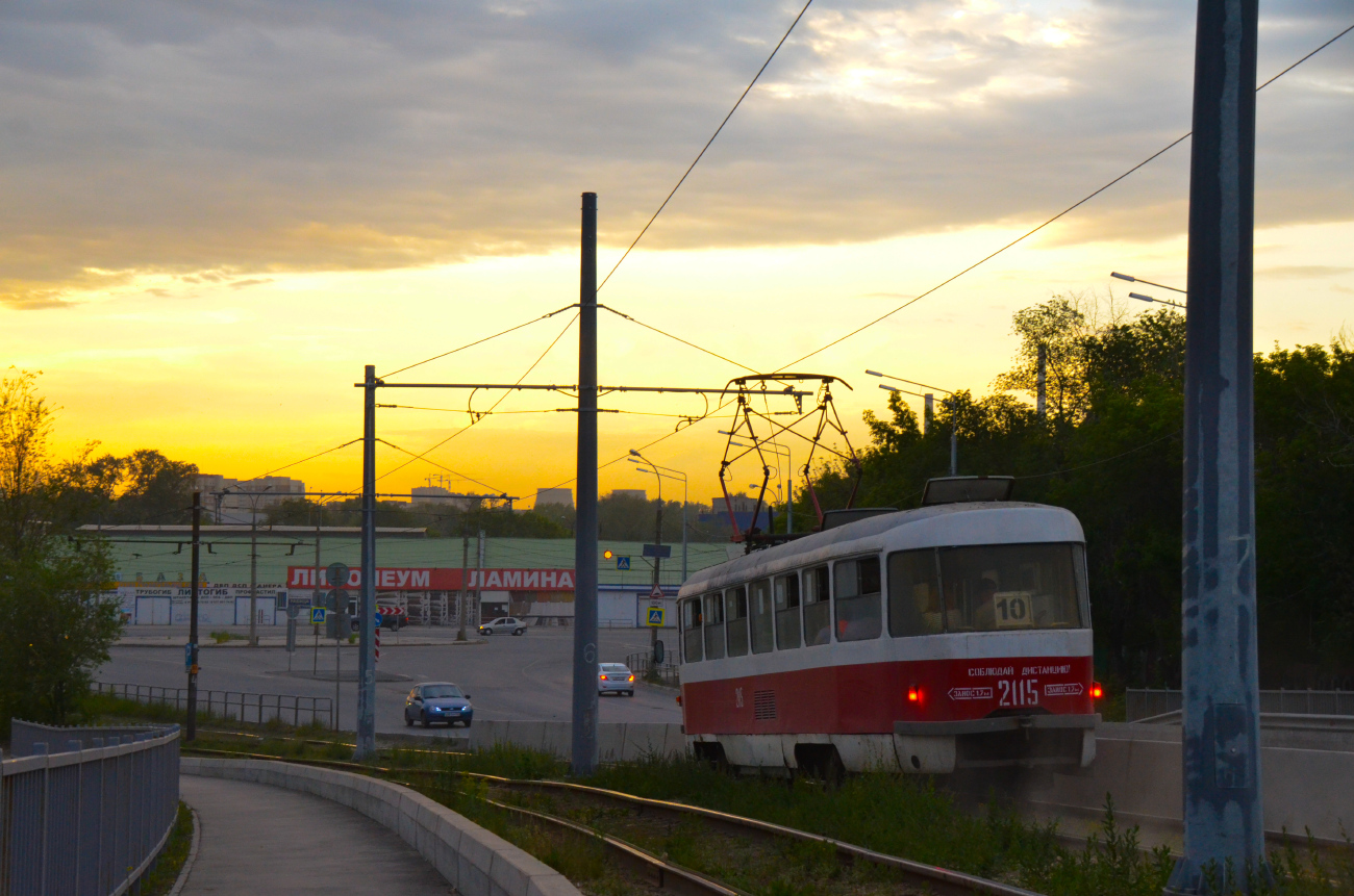 Самара, Tatra T3SU № 2115; Самара — Трамвайные линии