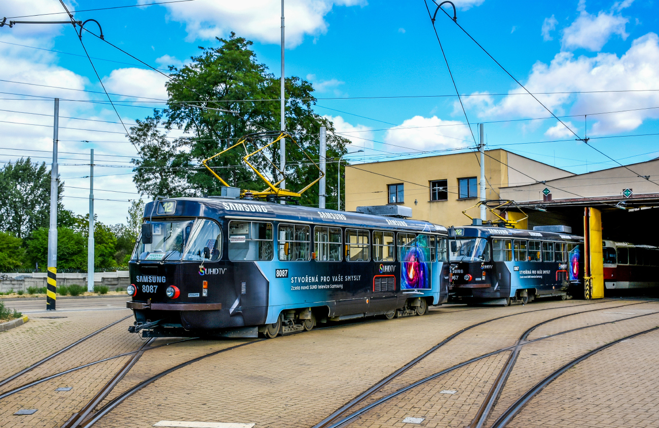 Прага, Tatra T3M2-DVC № 8087