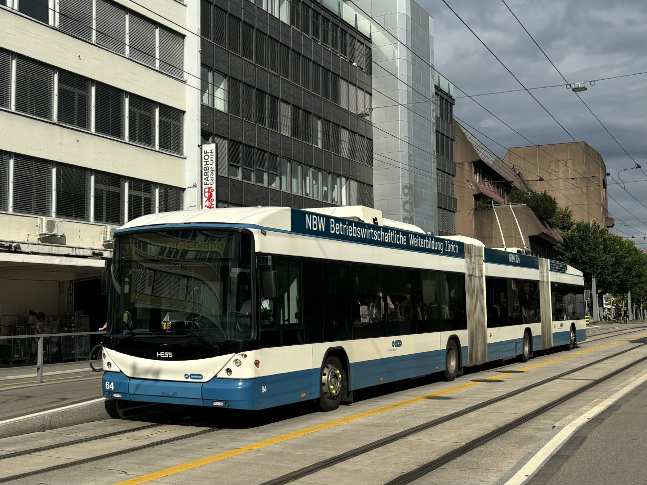 Zurich, Hess lighTram (BGGT-N2C) N°. 64
