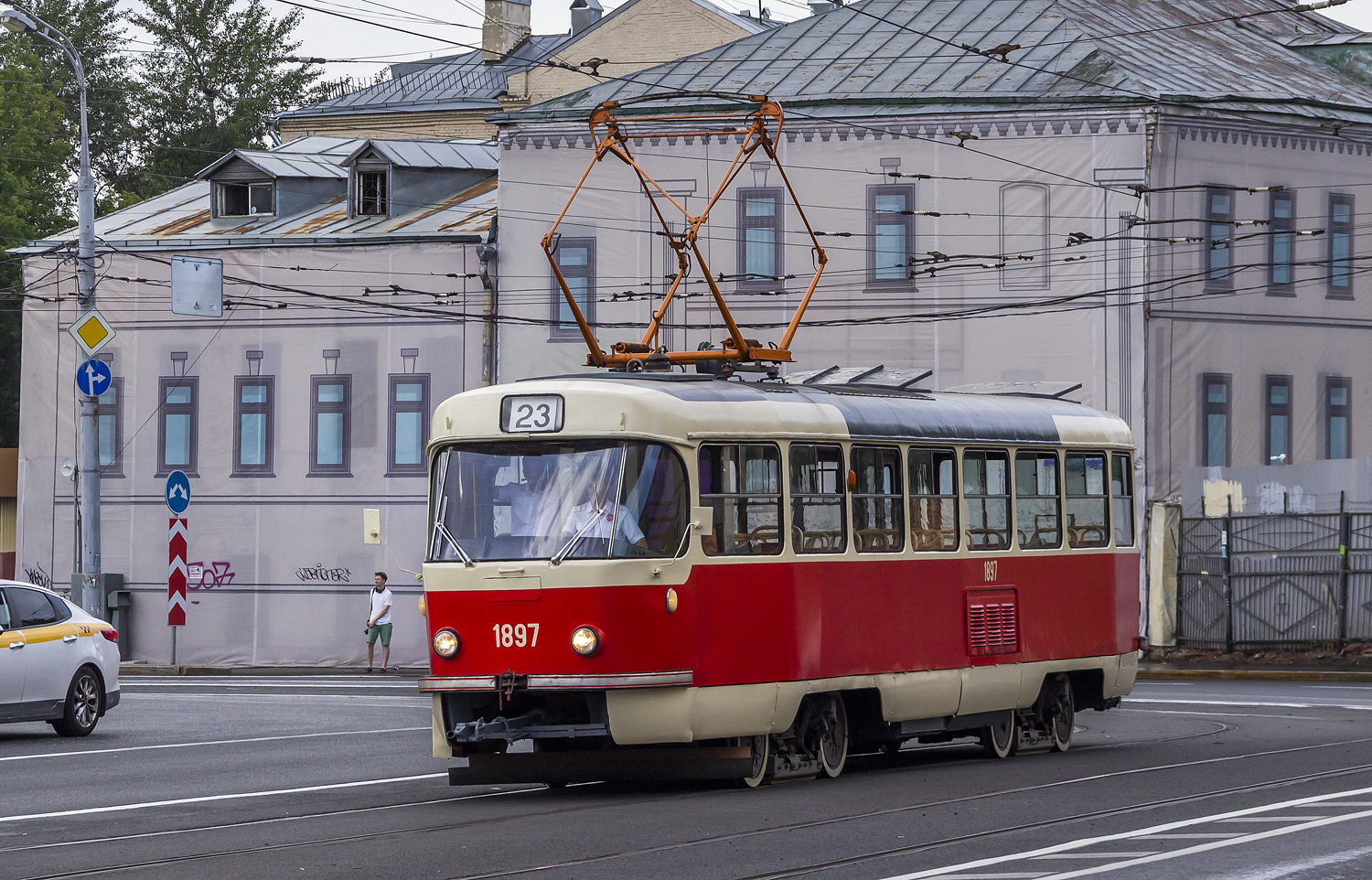 Moscow, Tatra T3SU (2-door) # 1897; Moscow — Moscow Transport Day — 2024 (night rehearsals of the tram parade on 07/06/2024 and 07/11/2024, parade and tram exhibition on 07/13/2024)