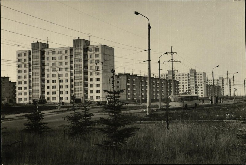 Tver — Old photos (1917–1991); Tver — Trolleybus lines: Moskovskiy district (Yuzhniy Microdistrict)
