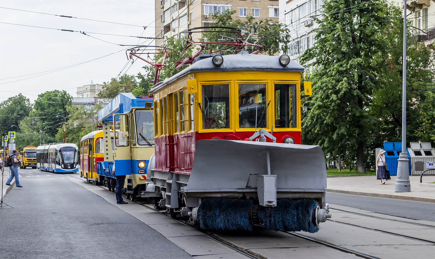 Москва, ГС-4 (ГВРЗ) № 0112; Москва — День Московского транспорта — 2024 (ночные репетиции парада трамваев 06.07.2024 и 11.07.2024, парад и выставка трамваев 13.07.2024)
