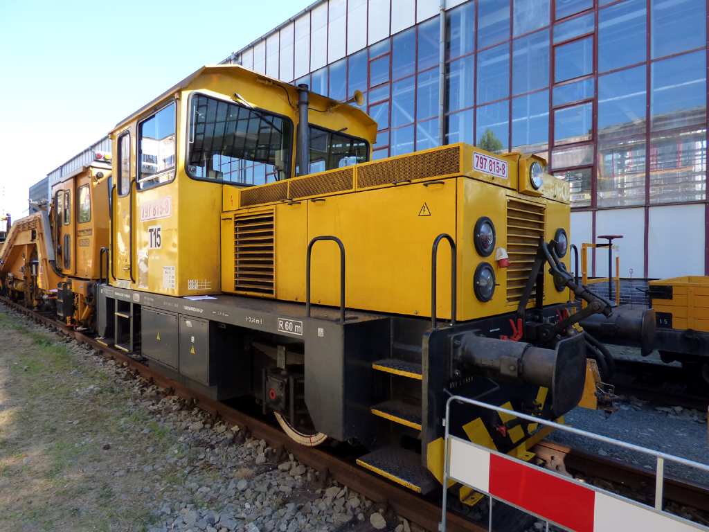 Praga, Diesel locomotive Nr. T15 (797 815-8); Praga — 140th anniversary of Prague's urban transport Praga, Diesel locomotive Nr. T15 (797 815-8); Praga — 140th anniversary of Prague's urban transport