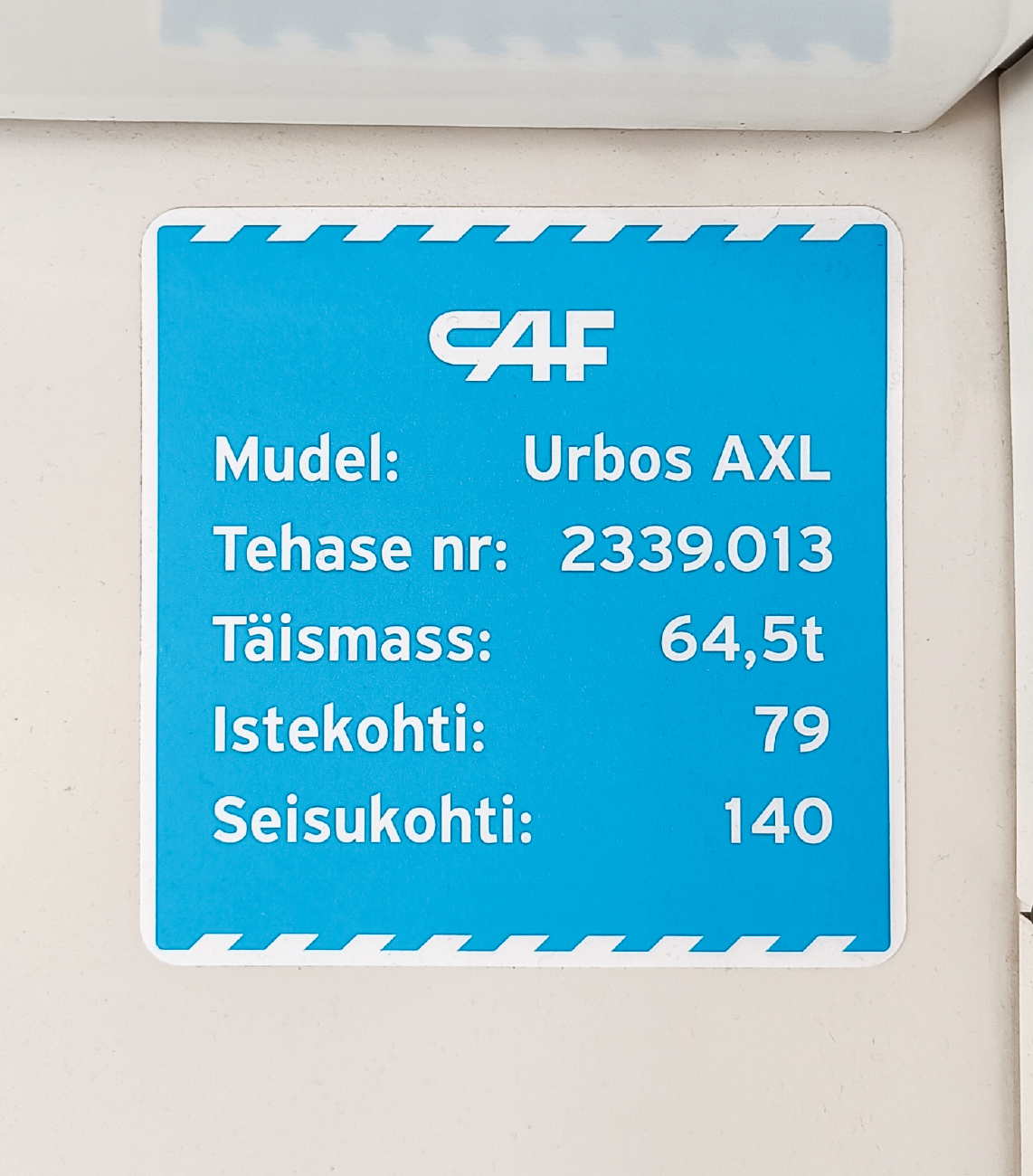 Таллин, CAF Urbos AXL № 509