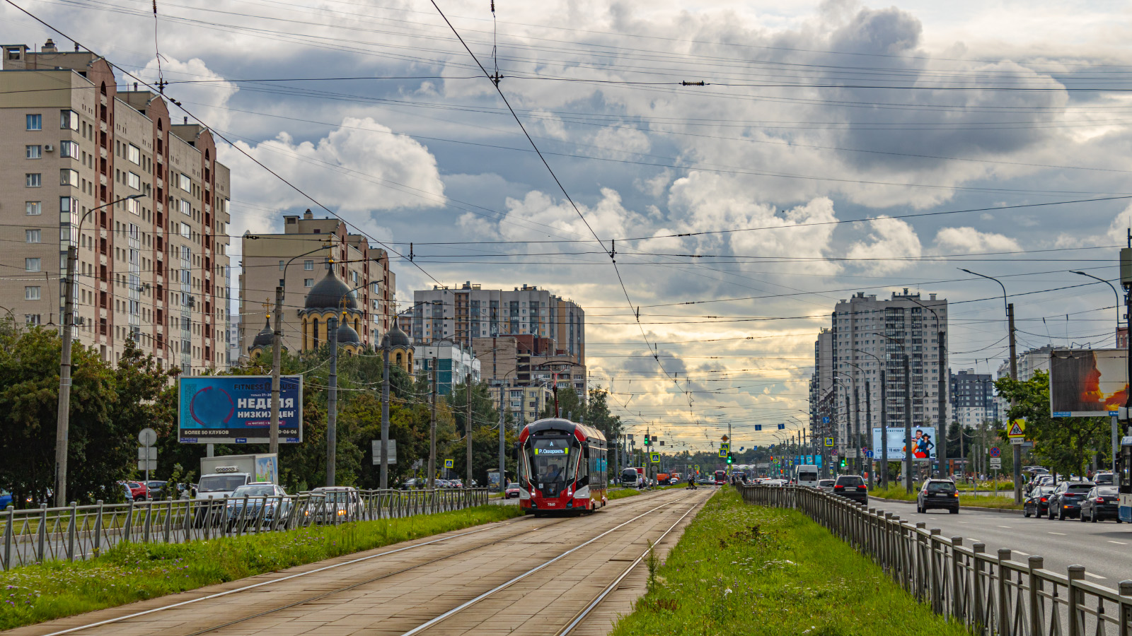Санкт-Петербург, 71-923М «Богатырь-М» № 7860; Санкт-Петербург — Трамвайные линии и инфраструктура