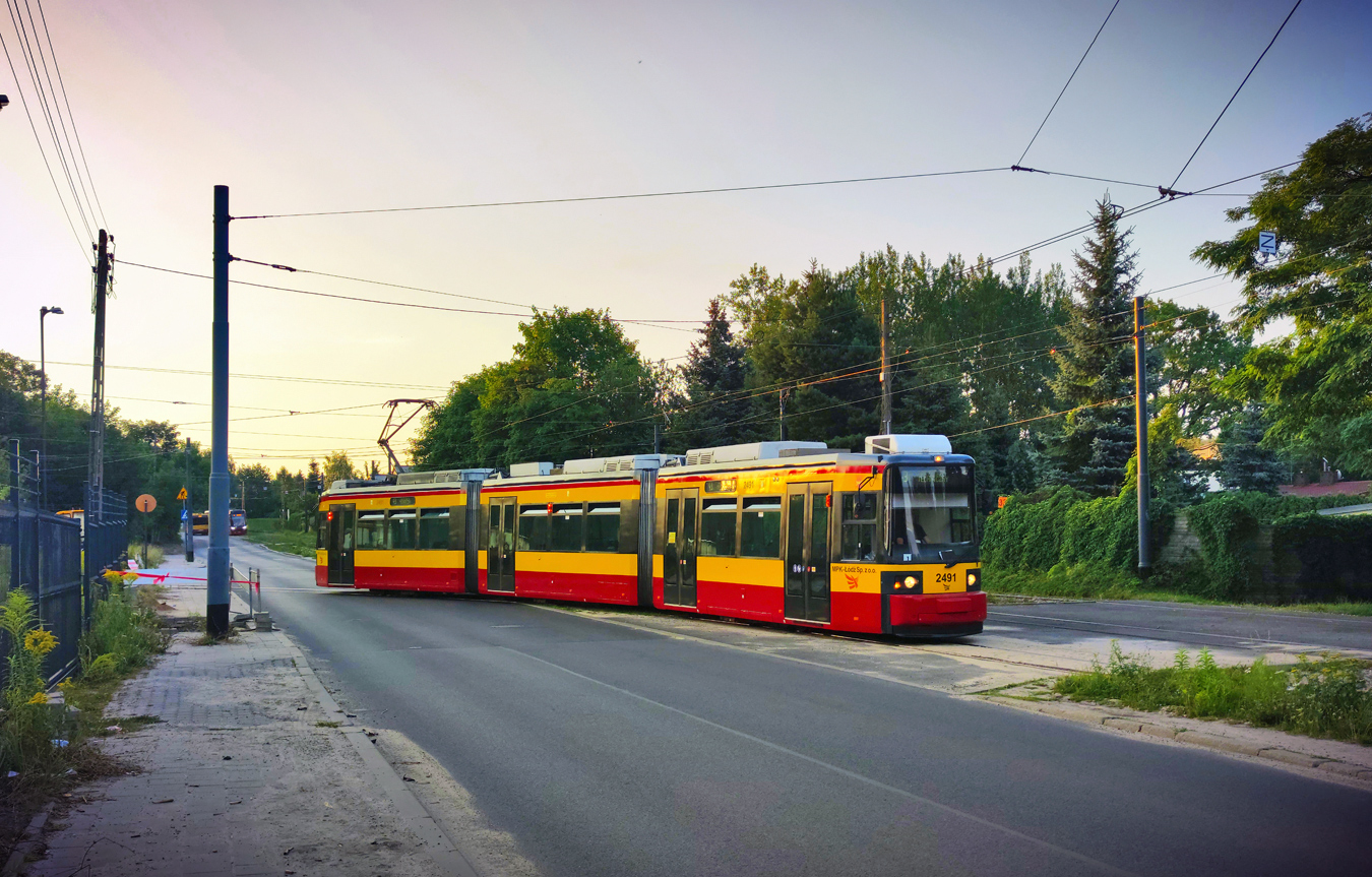 Lodz, Adtranz GT6M-ZR Nr. 2491 Lodz, Adtranz GT6M-ZR Nr. 2491