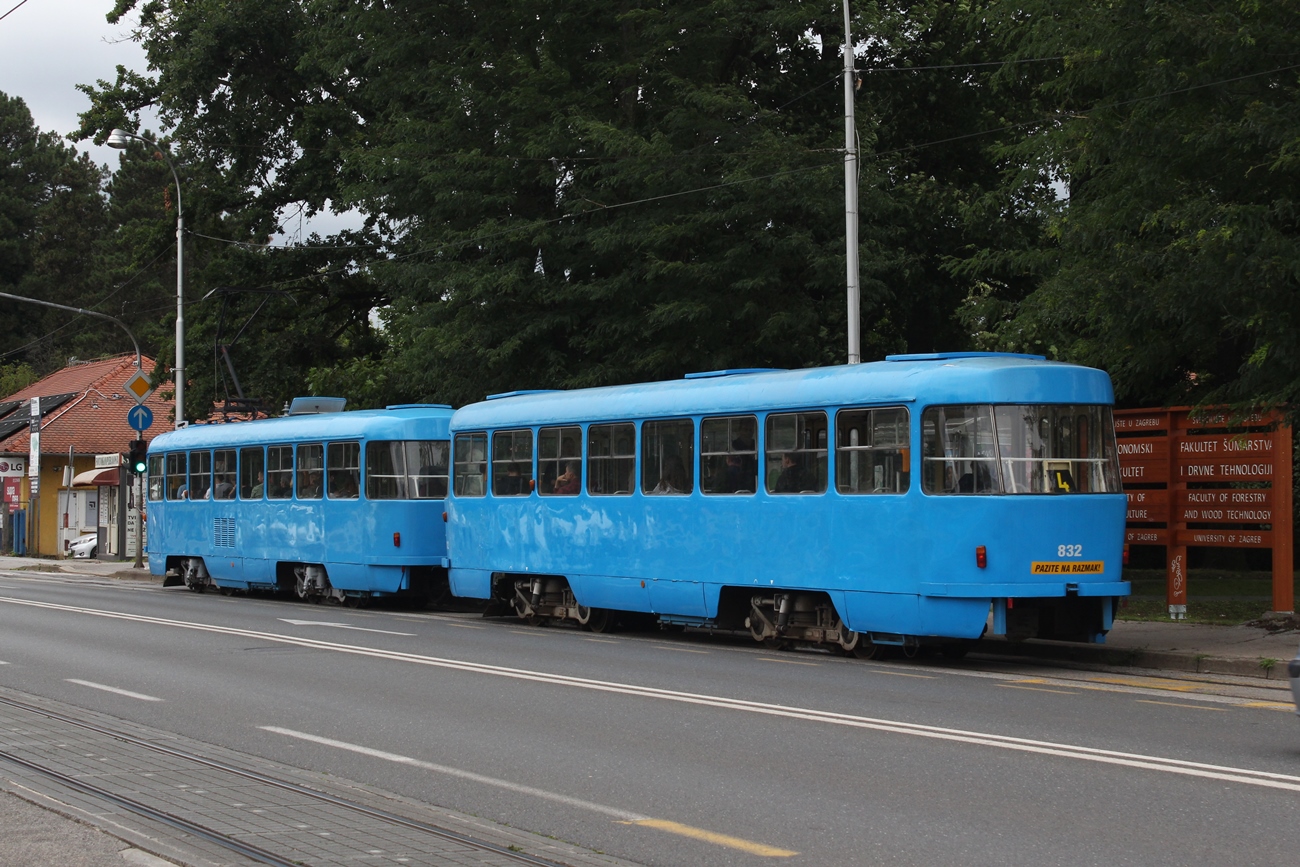 Загреб, Tatra B4YU № 832