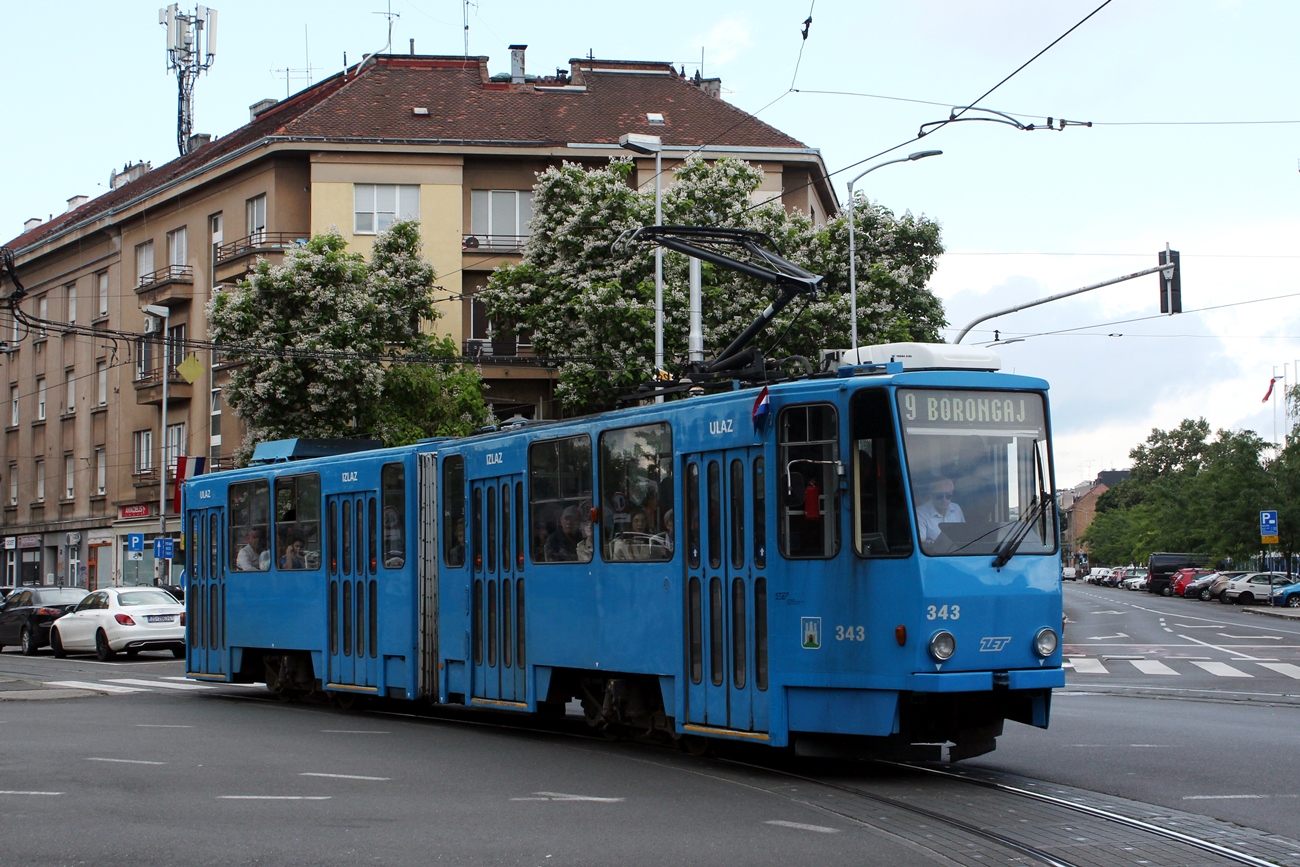 Загреб, Tatra KT4YU № 343