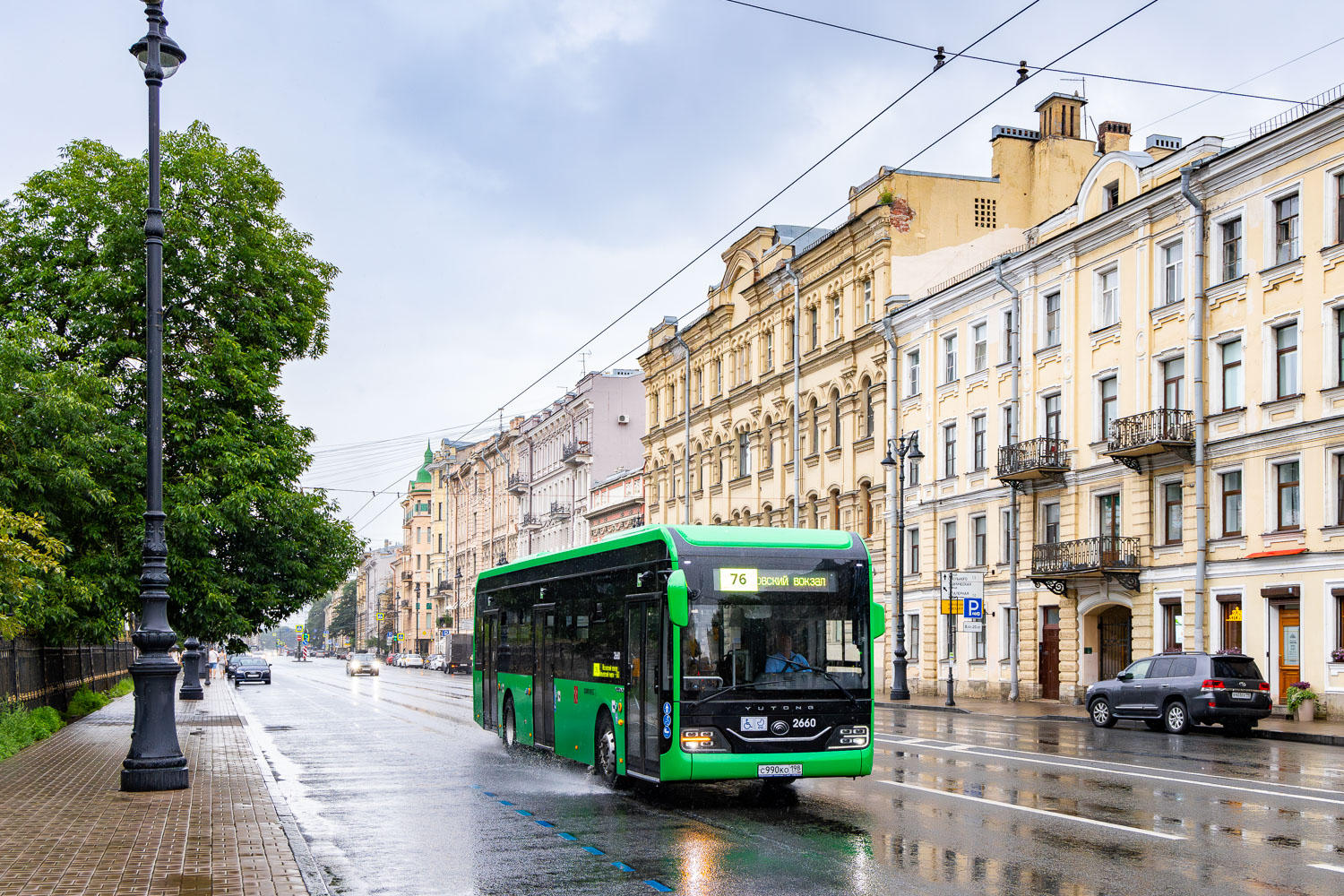 Sankt Petersburg, Yutong ZK6126BEVG Nr 2660