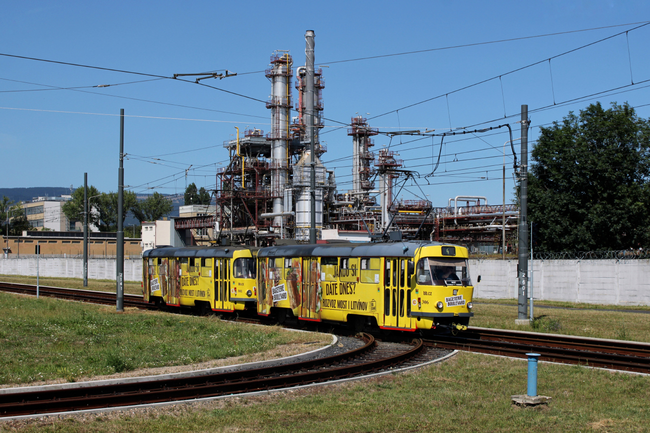 Мост ― Литвинов, Tatra T3M.3 № 306