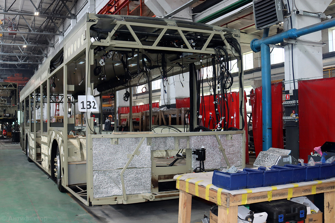 Chelyabinsk, Sinara 6254.01 Br. 132; Chelyabinsk — Chelyabinsk plant of urban electric transport Chelyabinsk, Sinara 6254.01 Br. 132; Chelyabinsk — Chelyabinsk plant of urban electric transport