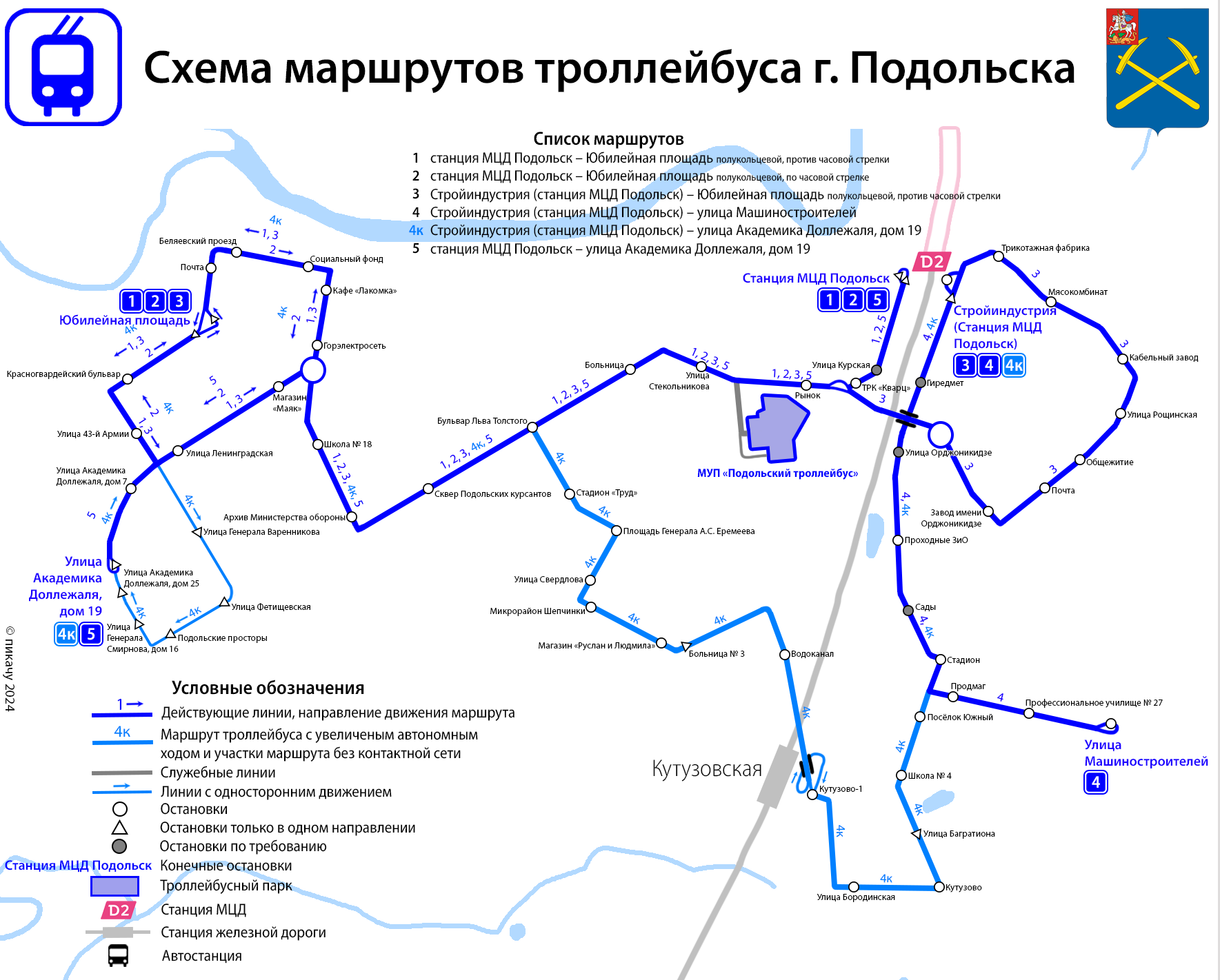 Podolsk — Maps