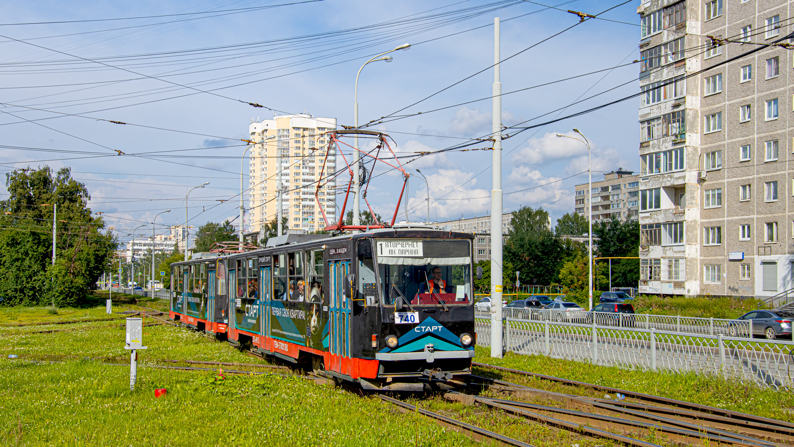 Екатеринбург, Tatra T6B5SU № 740