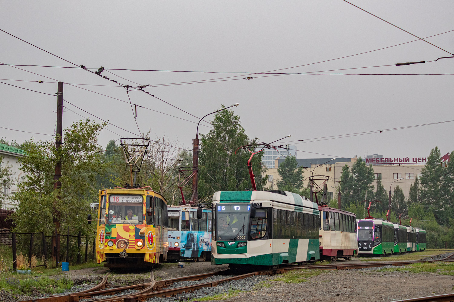 Челябинск, 71-605А № 1363; Челябинск, 71-623-04.01 № 0027; Челябинск — Конечные станции и кольца