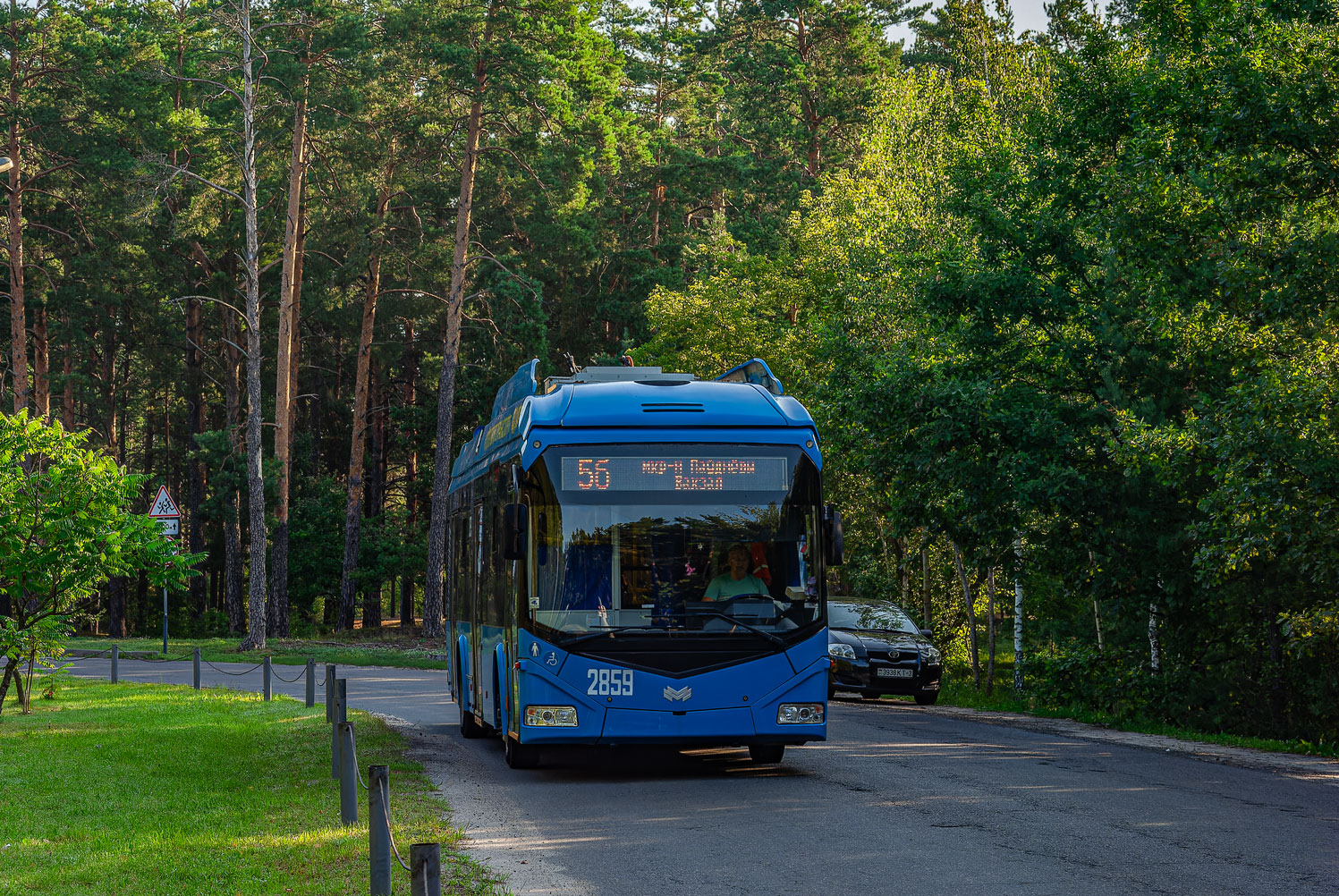 Homiel, BKM 32100D č. 2859; Homiel — Traffic on sections using autonomous running