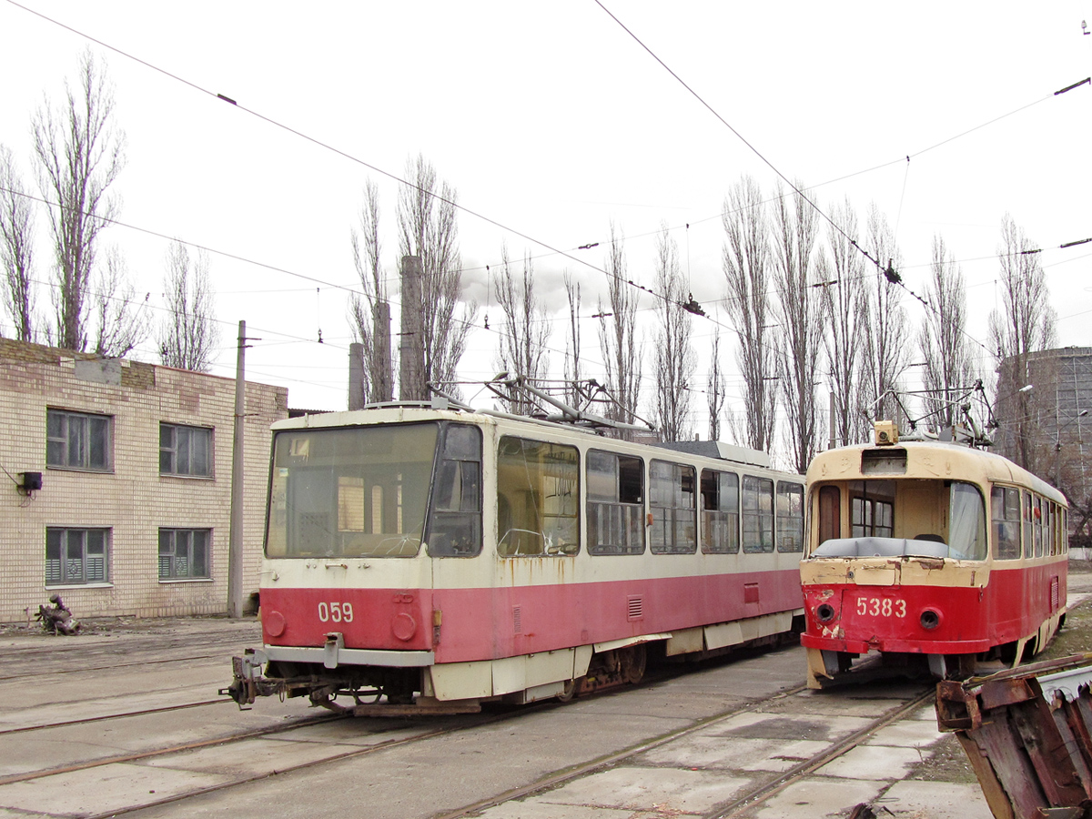 Kyjev, Tatra T6B5SU č. 059; Kyjev, Tatra T3SU č. 5383