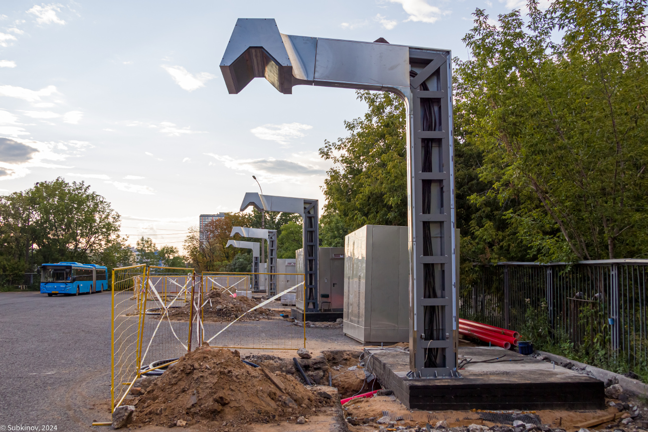 Moskau — Electric power service — Charging stations; Moskau — Terminus stations