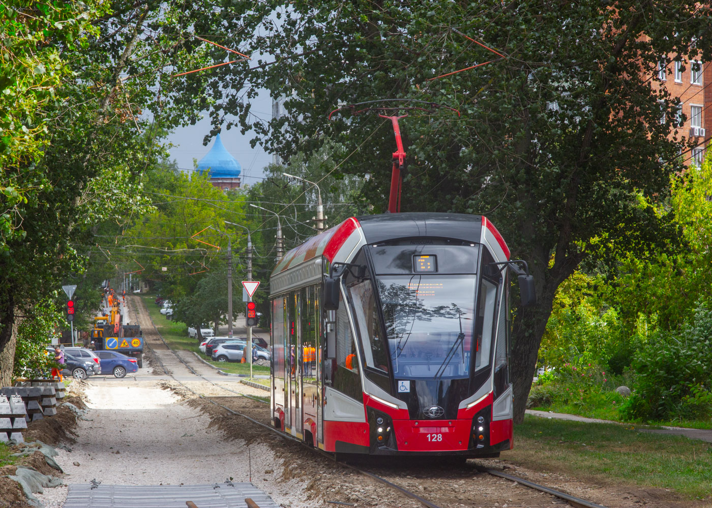 Tula, 71-911EM “Lvyonok” # 128; Tula — Rail repair Tula, 71-911EM “Lvyonok” # 128; Tula — Rail repair
