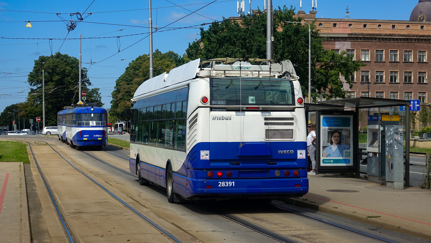 Рига, Škoda 24Tr Irisbus Citelis № 28391