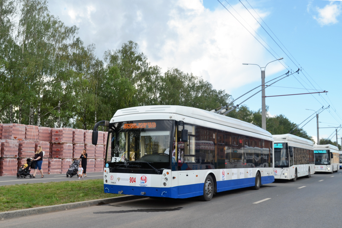Чебоксары, Тролза-5265.08 «Мегаполис» № 904; Чебоксары — XXI Всероссийский конкурс профессионального мастерства водителя троллейбуса (2024 год)