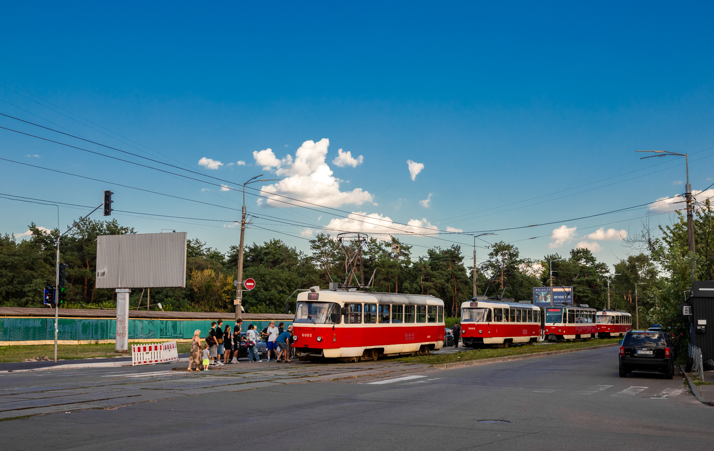 Киев, Tatra T3SUCS № 6005; Киев, Tatra T3SUCS № 5805; Киев — Происшествия