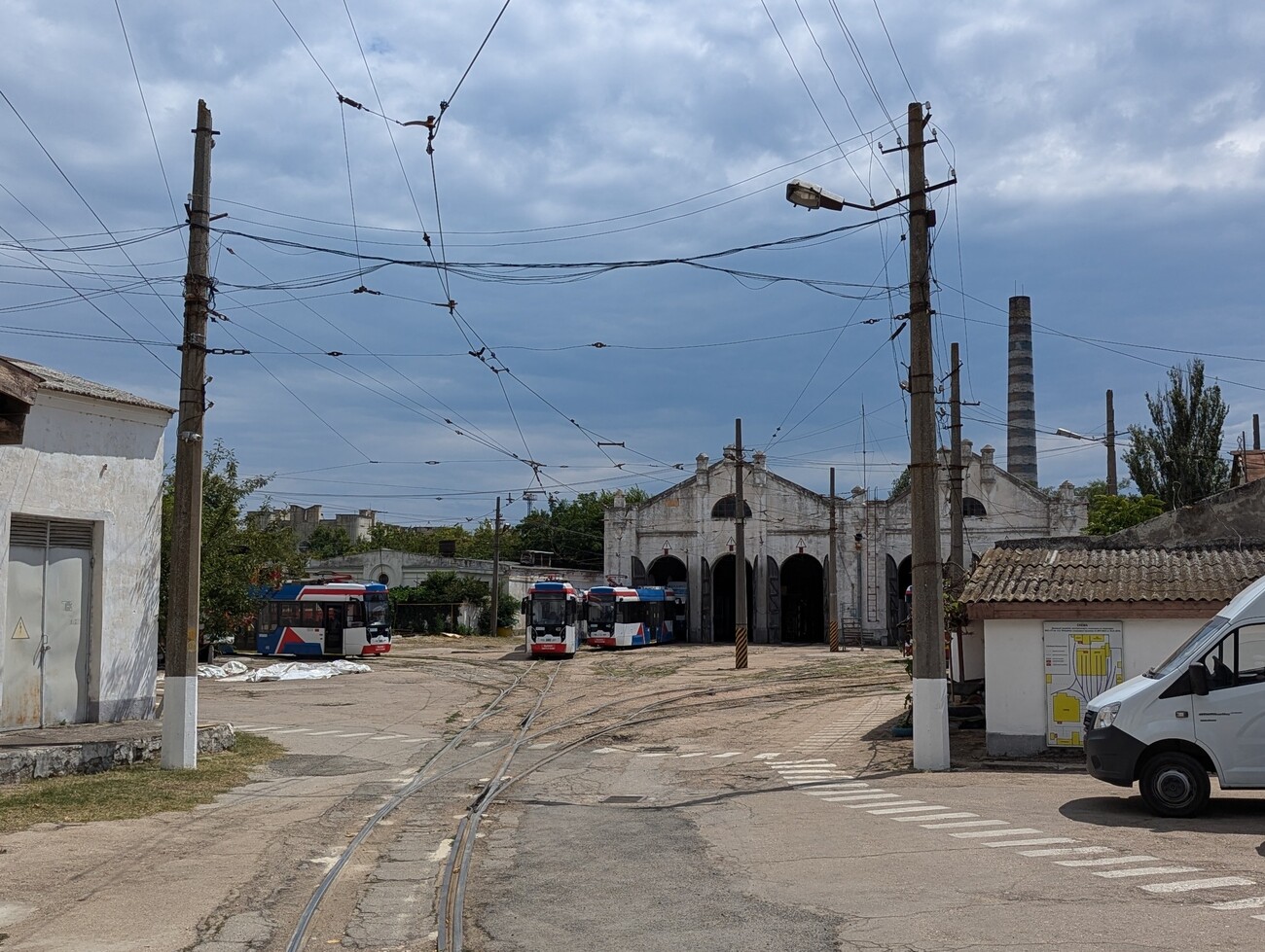 Евпатория — Трамвайные линии и инфраструктура