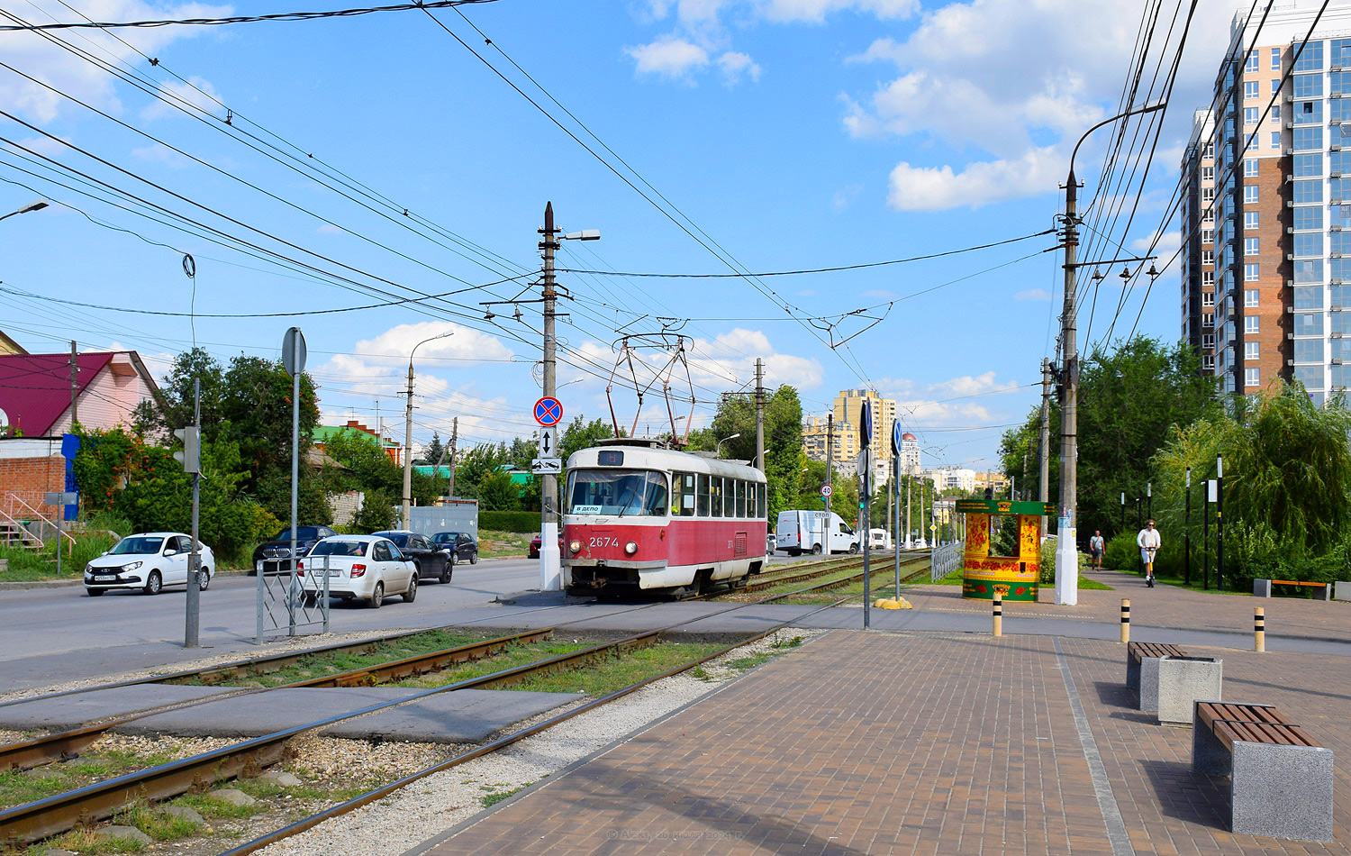 Волгоград, Tatra T3SU (двухдверная) № 2674
