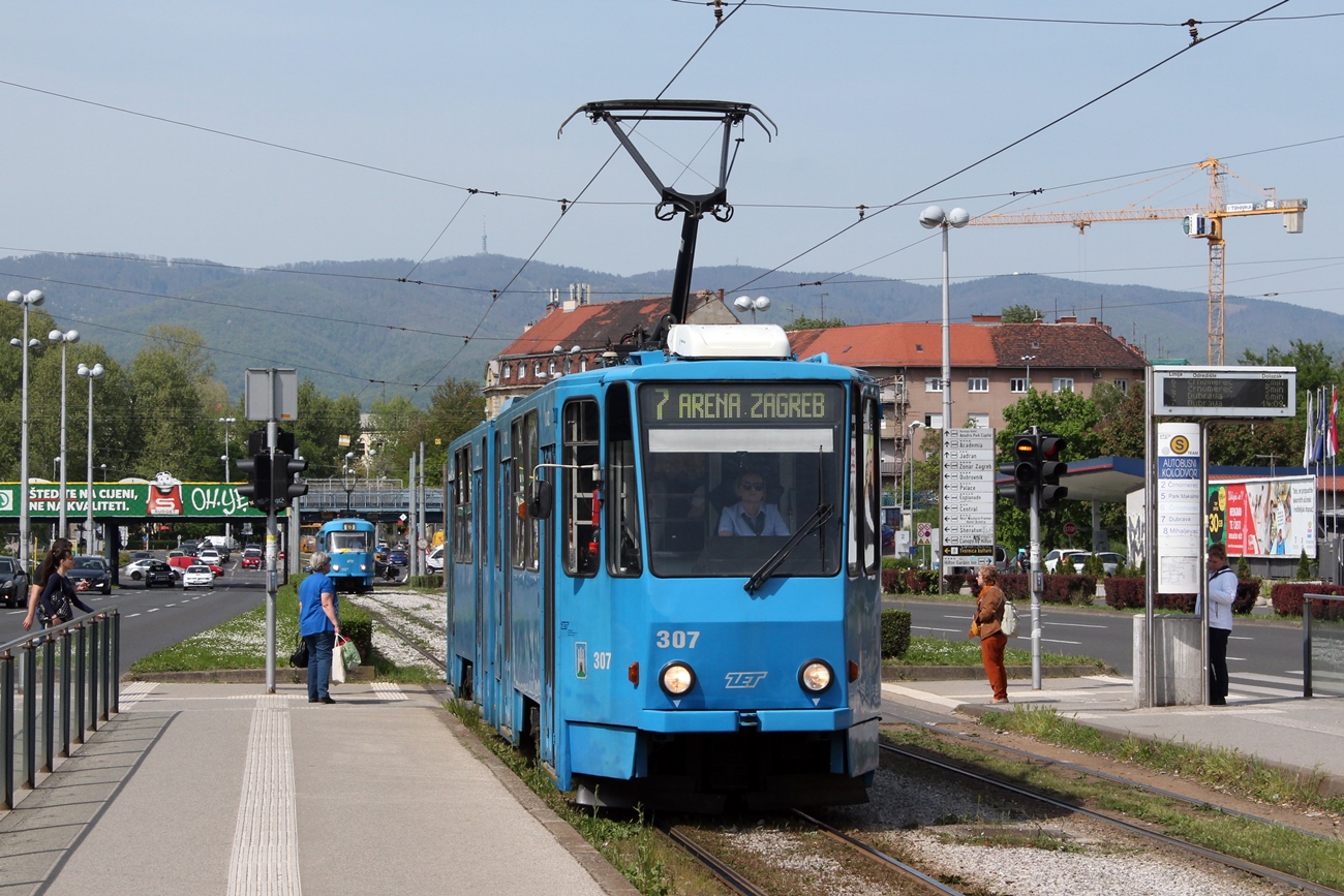 Загреб, Tatra KT4YU № 307