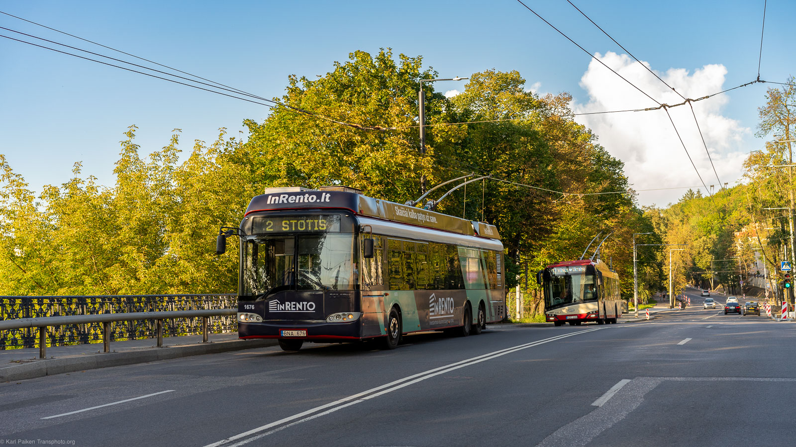 Вильнюс, Solaris Trollino II 15 AC № 1676