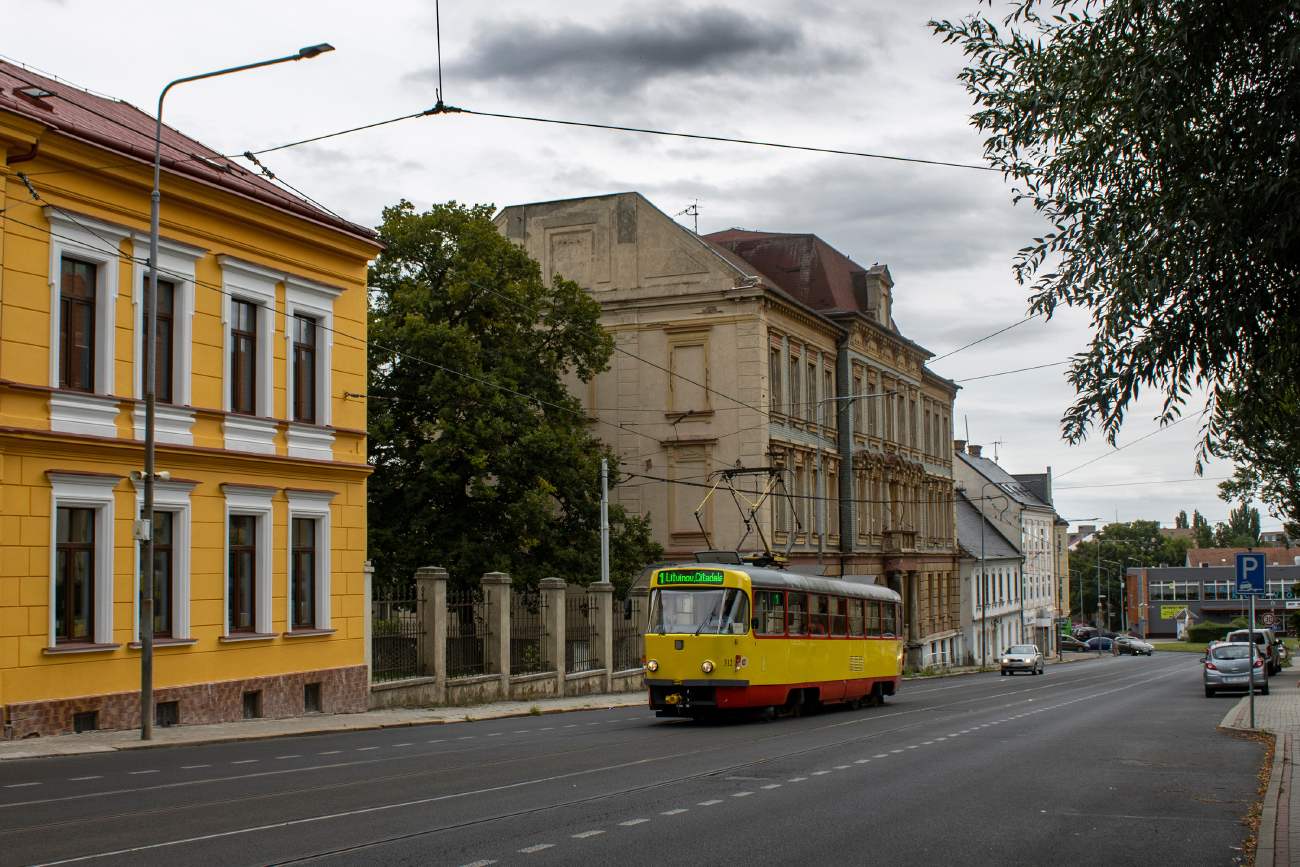 Most ― Litvínov, Tatra T3M.3 č. 312