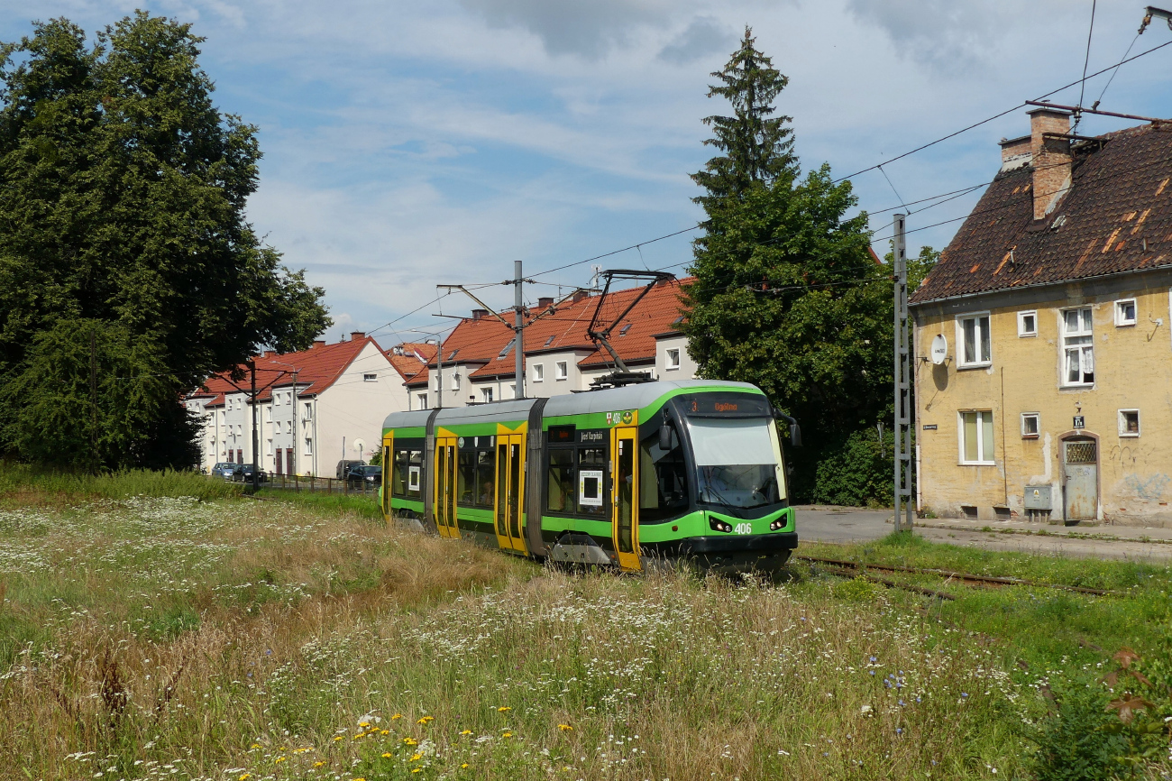 Эльблонг, PESA Tramicus 121N № 406