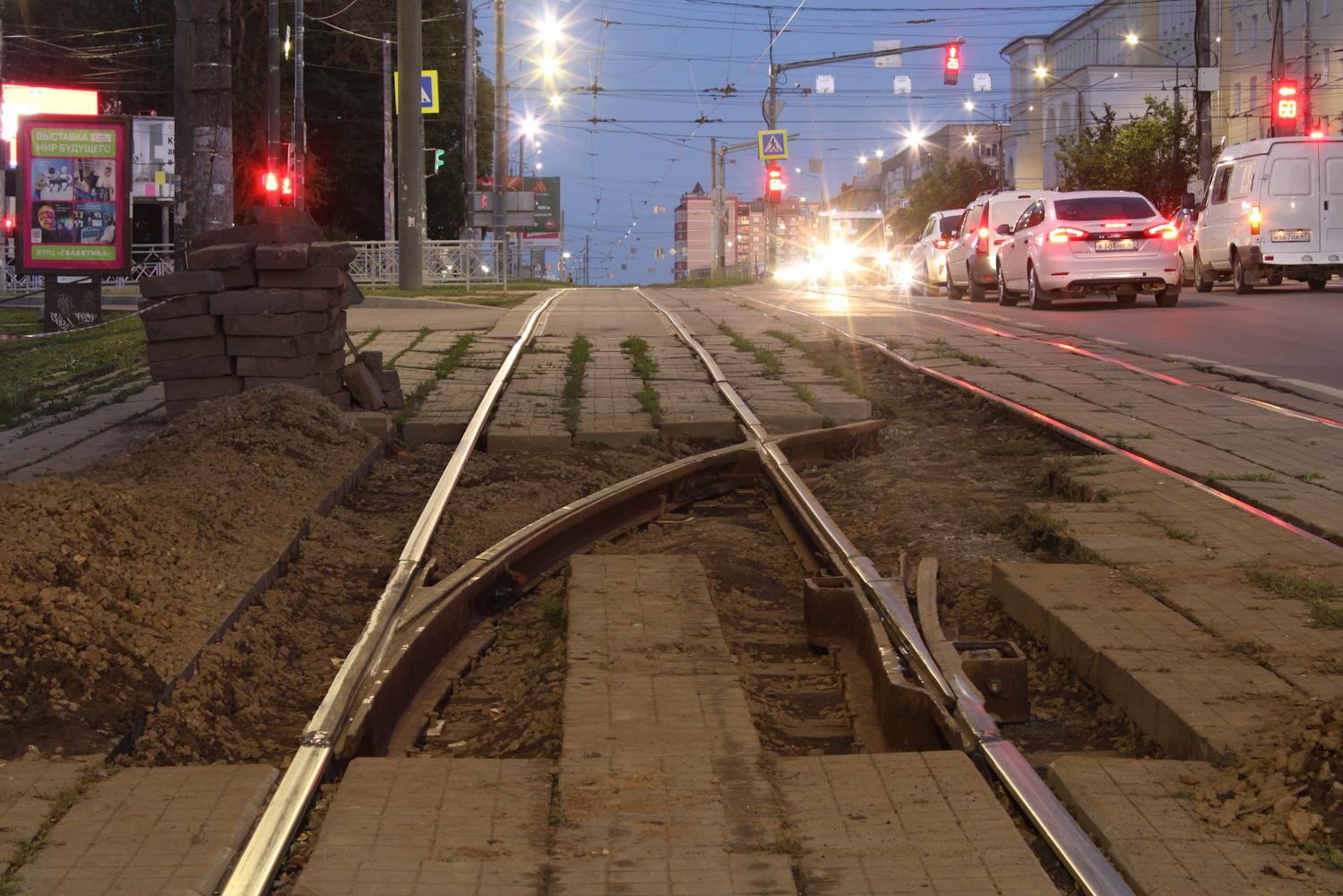 Смоленск — Ремонт трамвайных путей на улице Тенишевой (2024); Смоленск — Строительство, ремонты и реконструкции